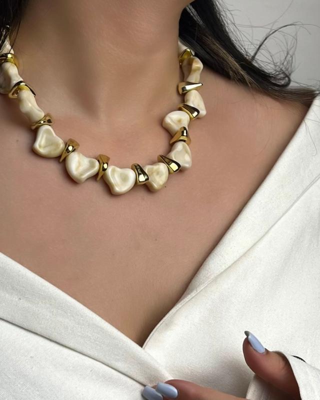 گردنبند سنگی ماربل 