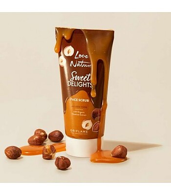  اسکراب صورت LOVE NATURE Sweet Delights Hazelnut Extract