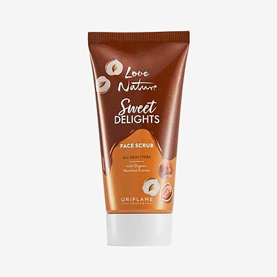  اسکراب صورت LOVE NATURE Sweet Delights Hazelnut Extract