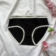 شورت زنانه نخ پنبه وارداتی رنگ مشکی سایز L کد 85356
