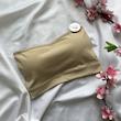 نیم تنه دکلته لیزری پشت بندی کاپ دار فری سایز رنگ کرم کد 91425