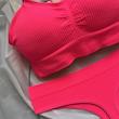 ست شورت و نیم تنه نخی فری سایز 70 تا 80 سرخابی کد 84628