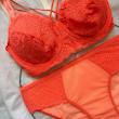 ست شورت و سوتین توری فانتزی هارنس دار سایز 90 نارنجی کد 95365