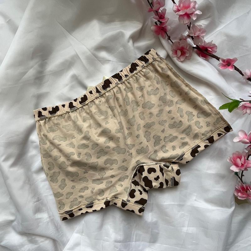 شورت پادار زنانه نخی رنگ قرمز سایز Xl کد 37568
