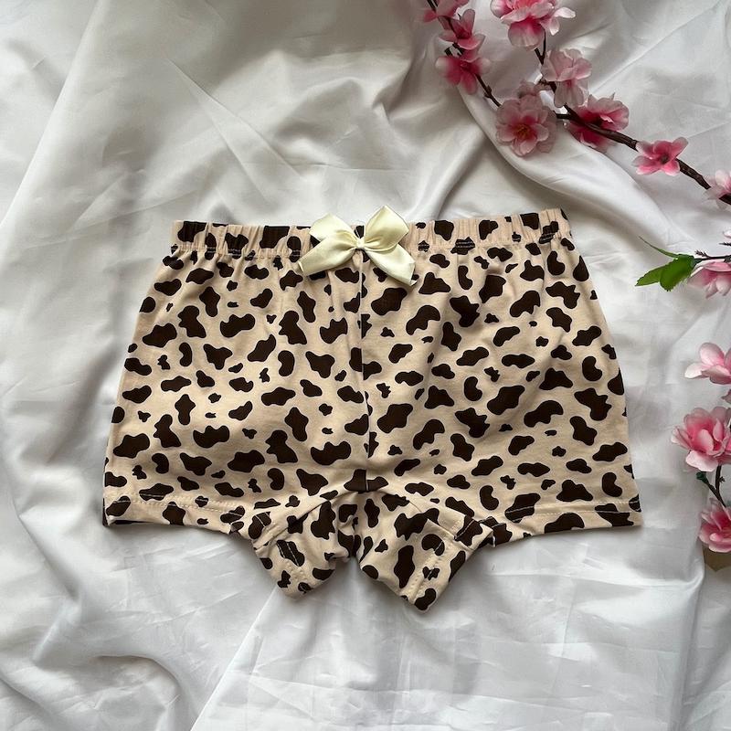 شورت پادار زنانه نخی رنگ قرمز سایز Xl کد 37568