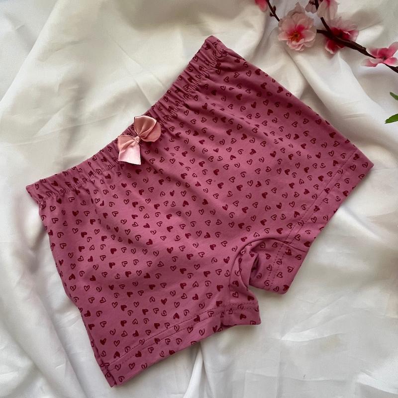 شورت پادار زنانه نخی طرح قلب سایز Xl کد 93042