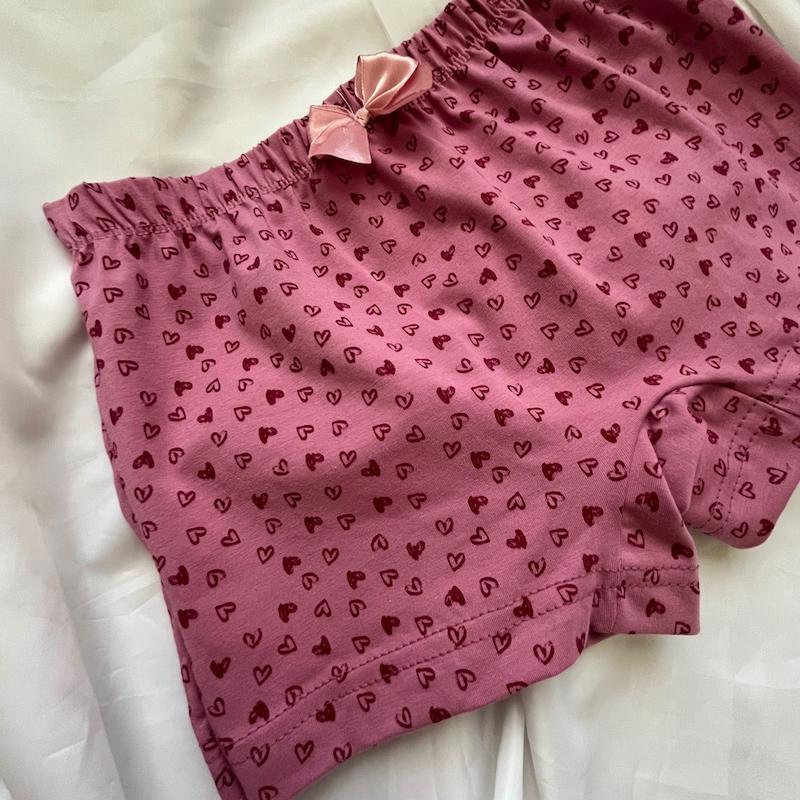 شورت پادار زنانه نخی طرح قلب سایز Xl کد 93042