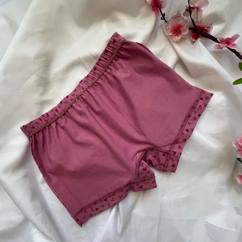 شورت پادار زنانه نخی طرح قلب سایز Xl کد 93042