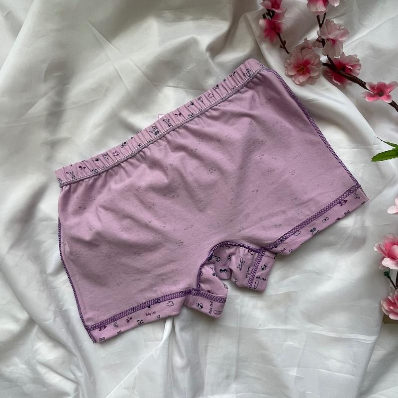 شورت پادار زنانه نخی رنگ یاسی سایز Xl کد 41012