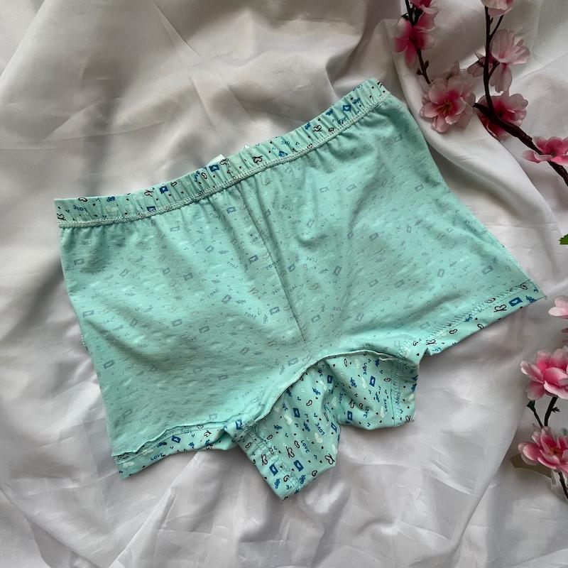 شورت پادار زنانه نخی رنگ آبی سایز Xl کد 48836