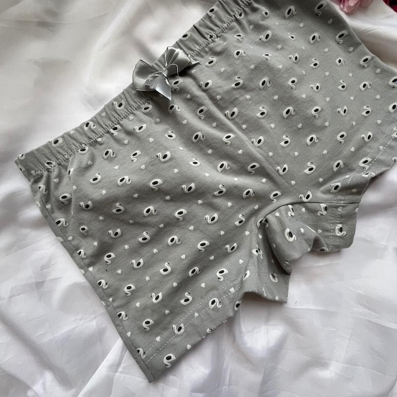 شورت پادار زنانه نخی رنگ طوسی سایز Xl کد 69936