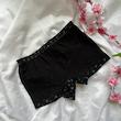 شورت پادار زنانه نخی رنگ سرمه ای سایز Xl کد 55097