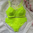 ست شورت و سوتین توری فانتزی هارنس دار سایز 90 فسفری کد 23705