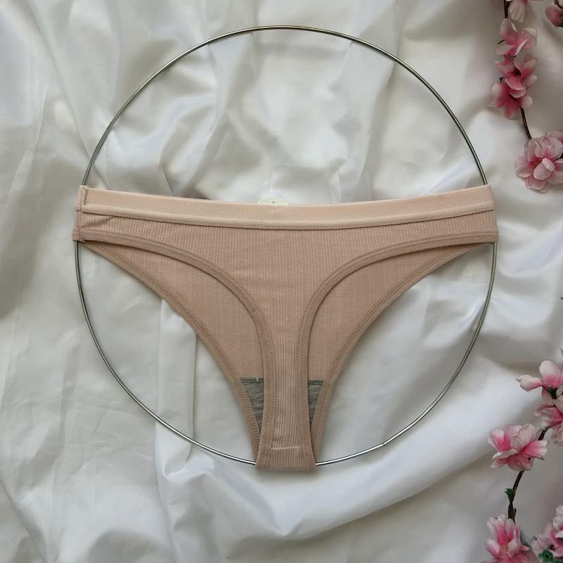 ست شورت و سوتین نخی فری سایز 70 تا 80  رنگ صورتی کد 73614