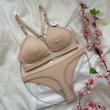 ست شورت و سوتین نخی فری سایز 70 تا 80  رنگ صورتی کد 73614