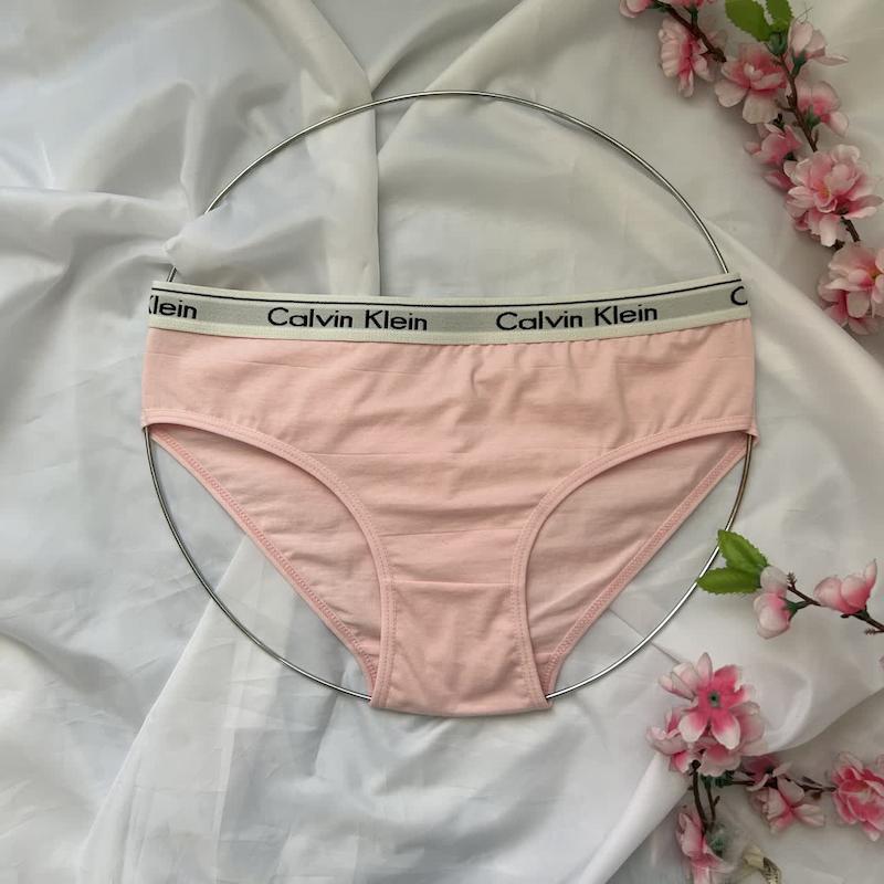 شورت زنانه نخ پنبه کلوین کلاین رنگ صورتی سایز XL کد 70038