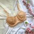 ست شورت و سوتین توری فانتزی هارنس دار سایز 90 رنگ صورتی کد 54488