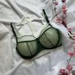 ست شورت و سوتین توری رنگ سبز سایز 90 کد 12696
