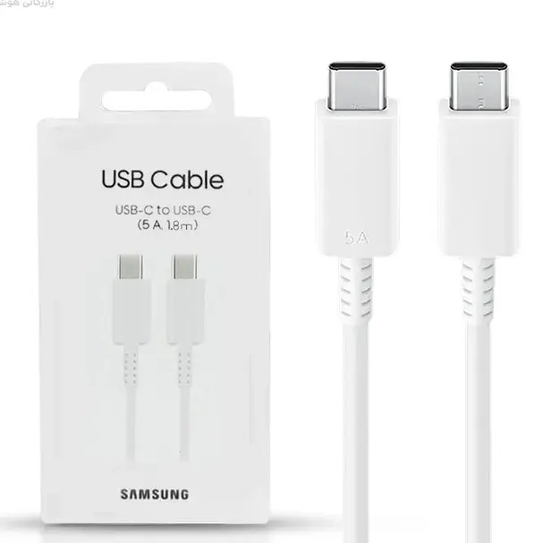 کابل سوپر فست شارژ دو سر تایپ سی اصلی سامسونگ Samsung 5A USB-C to USB-C Cable