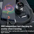 شارژر فندکی 60 وات یسیدو مدل Y56 به همراه کابل تبدیل USB-C