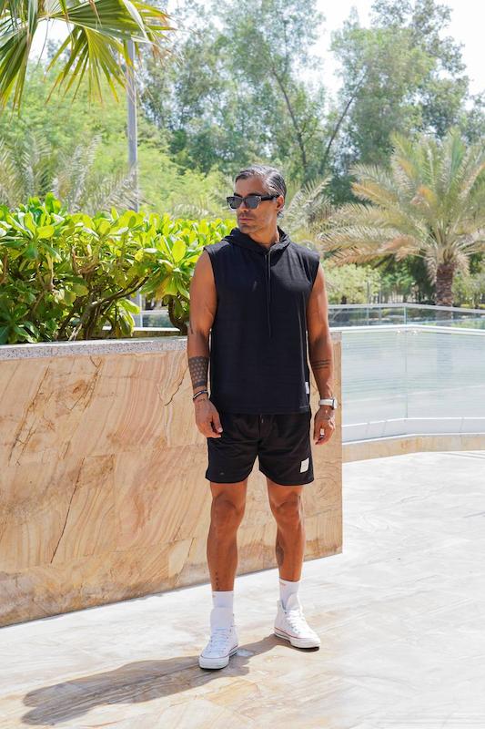 ست حلقه ای شلوارک امراه TLF  مشکی