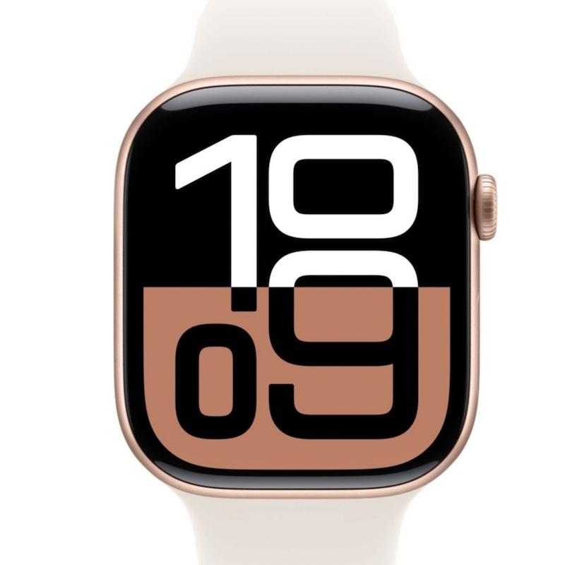 اپل واچ سری ۱۰ آلومینیوم رنگ رزگلد 