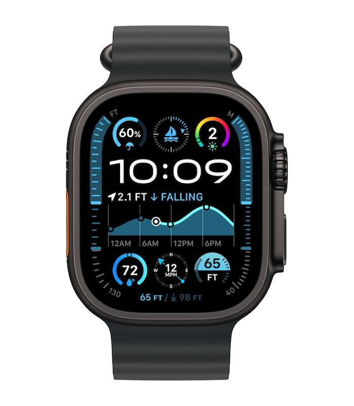 اپل واچ الترا ۲ رنگ مشکی با بند اوشن رنگ مشکی - سایز ۴۹ 