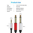 کابل صدا 3.5 میلی متر به 2 دوسر 6.5 میلی متر مدل MIC-6