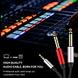 کابل صدا 3.5 میلی متر به 2 دوسر 6.5 میلی متر مدل MIC-6