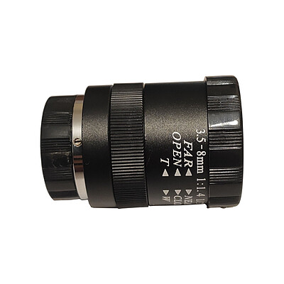 لنز دوربین مداربسته مدل 3.5mm به 8mm کد MD-0305