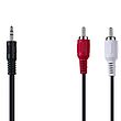 کابل تبدیل صدا AUX به دو RCA  مدل AX-201 طول 1.5 متر