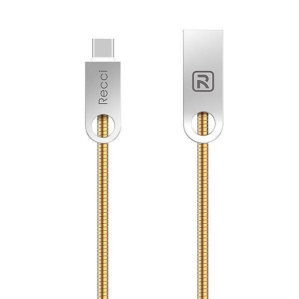 کابل تبدیل USB به microUSB رسی مدل RCM-100 طول 1 متر