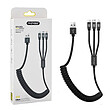کابل تبدیل USB به USB-C/microUSB/لایتنینگ نافومی مدل 016 طول 1.5 متر