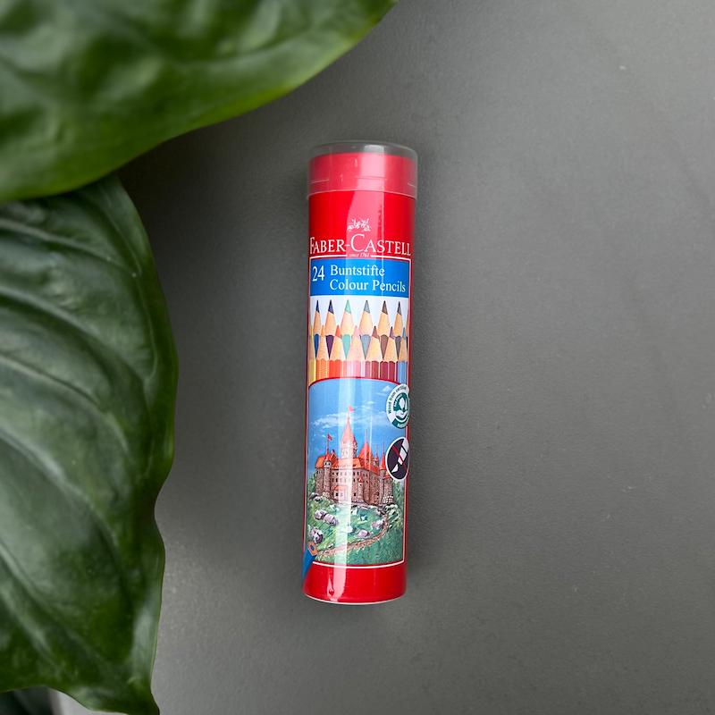 مدادرنگی ۲۴ رنگ لوله ای فابرکاستل