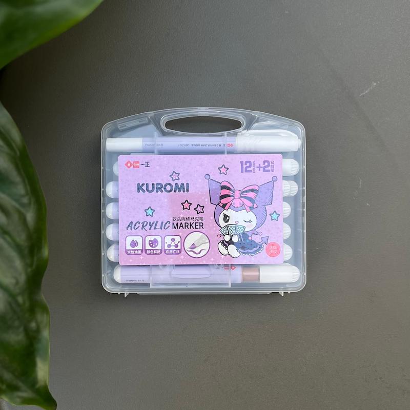 ماژیک ۱۲ رنگ اکریلیک کرومی