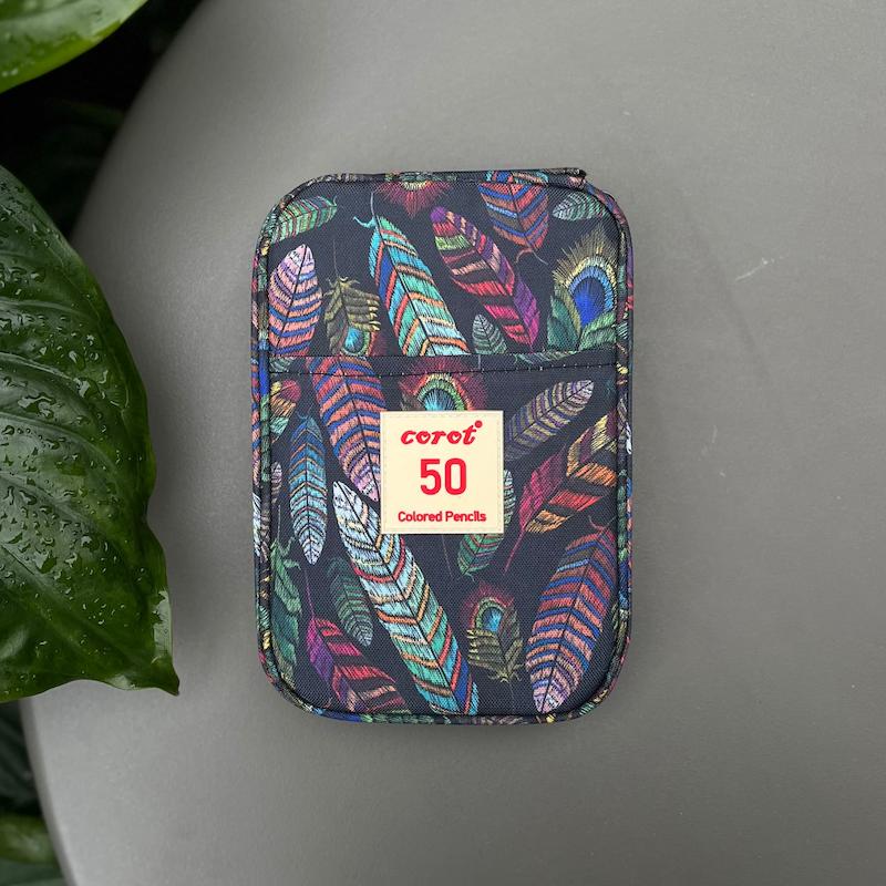 مدادرنگی ۵۰ رنگ کروت کیف پارچه ای