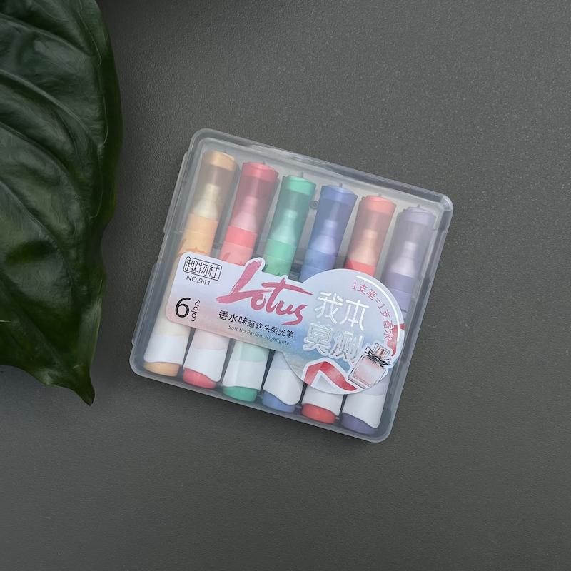 هایلایتر ۶ رنگ عطری