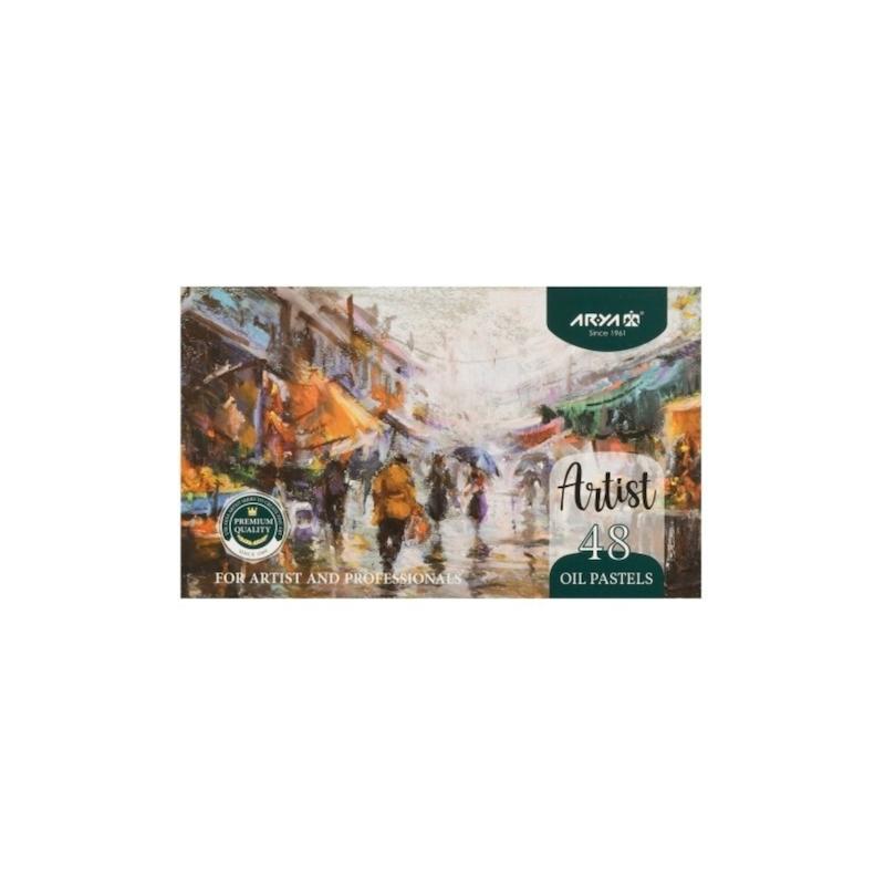 پاستل روغنی ۴۸ رنگ آریا آرتیست