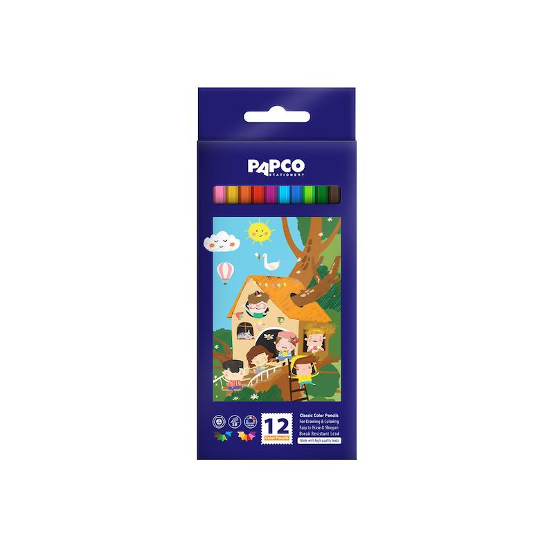 مداد رنگی 12 رنگ پاپکو