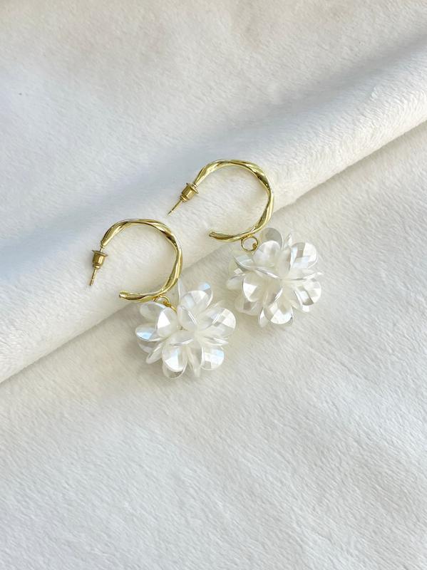 گوشواره گل آویز