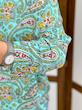 شومیز نخی وارداتی طرح بته جغه