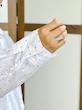 شومیز سفید خال رنگی