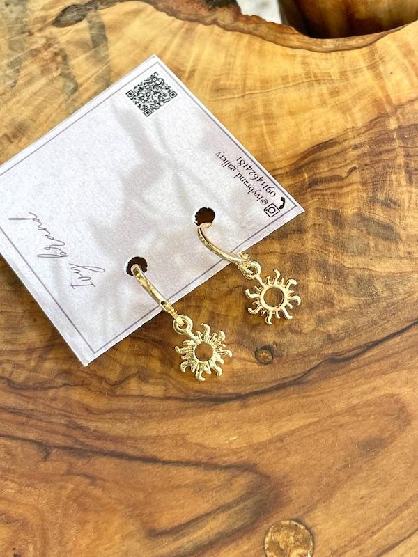 گوشواره آویز خورشید