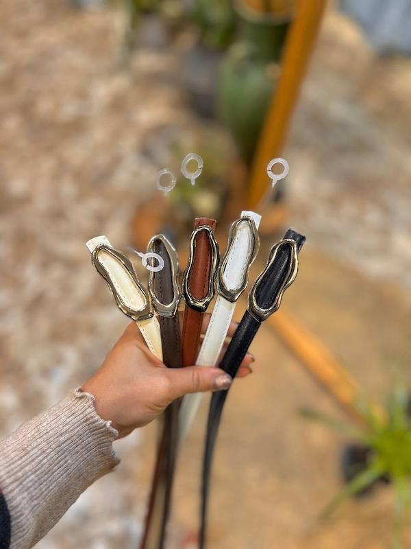 کمربند باریک طرح دفورمه 