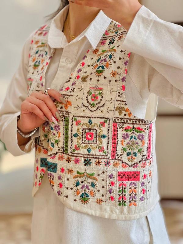 وست لینن سوزندوزی(طرح سنترا)