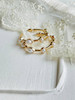 گوشواره حلقه و مروارید 