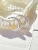 گوشواره حلقه فول نگین