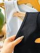 تاپ یقه گرد آستین حلقه ای