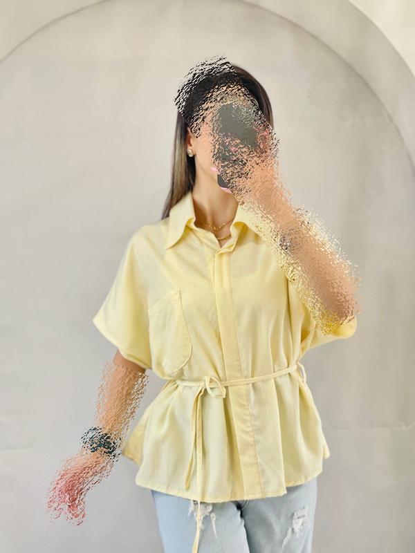 وست لینن زرد زنانه تابستانه آیوی برند