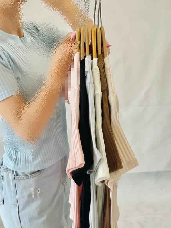 تیشرت کرکره‌ای زنانه فیت تابستانی - آیوی برند